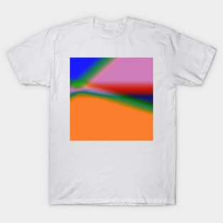 PINK BLUE GREEN TEXTURE ART T-Shirt